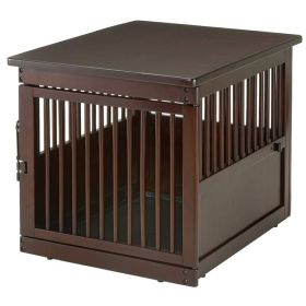 Richell End Table Wood Dog Crate